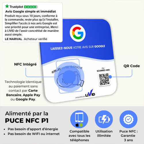 Plaque Avis Google